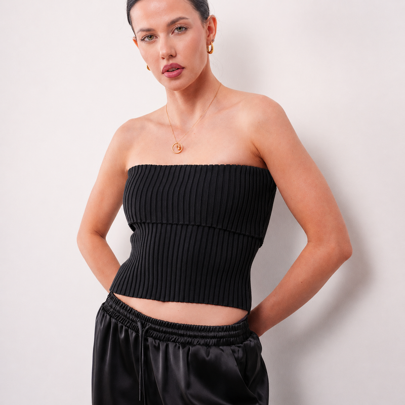 THE CALIXTE STRUCTURED RIB TUBE TOP