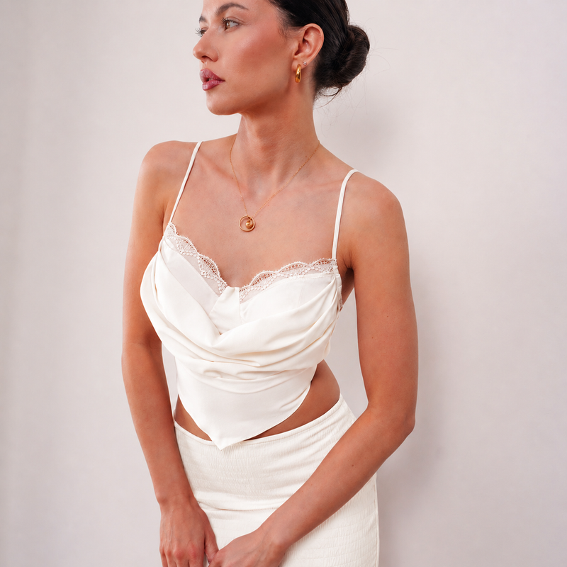 THE AMÉLIE CHIFFON CORSET TOP