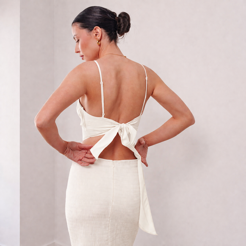 THE AMÉLIE CHIFFON CORSET TOP