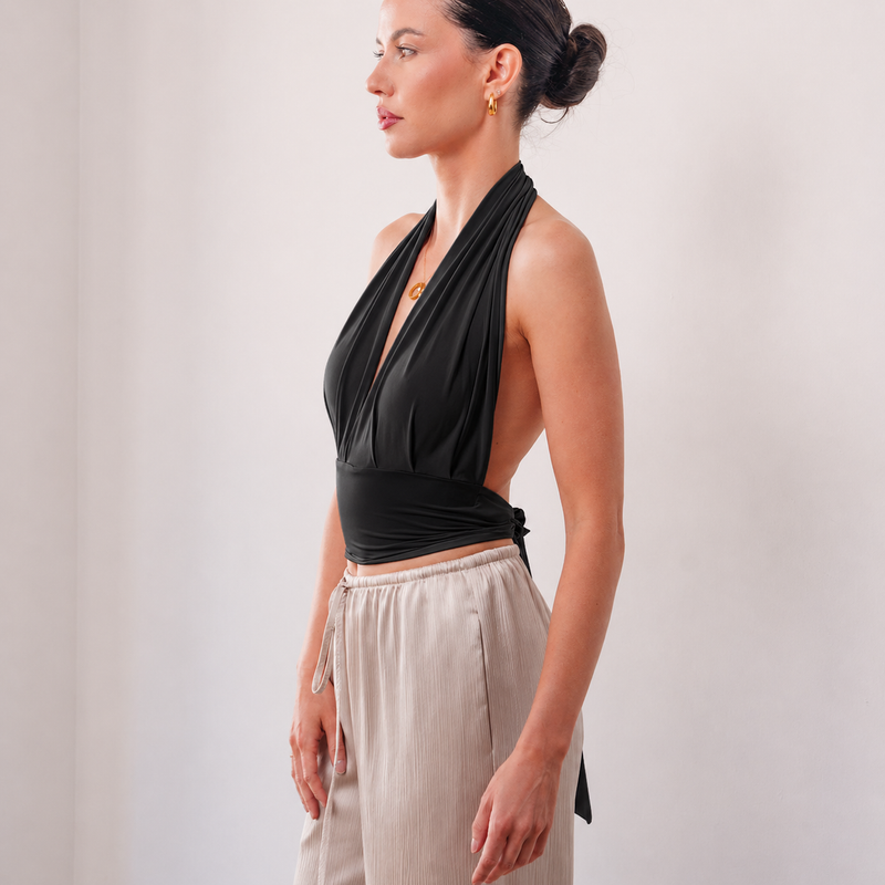 THE LILOU HALTER TOP