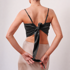 THE ÉLANORA SATIN DRAPE TOP
