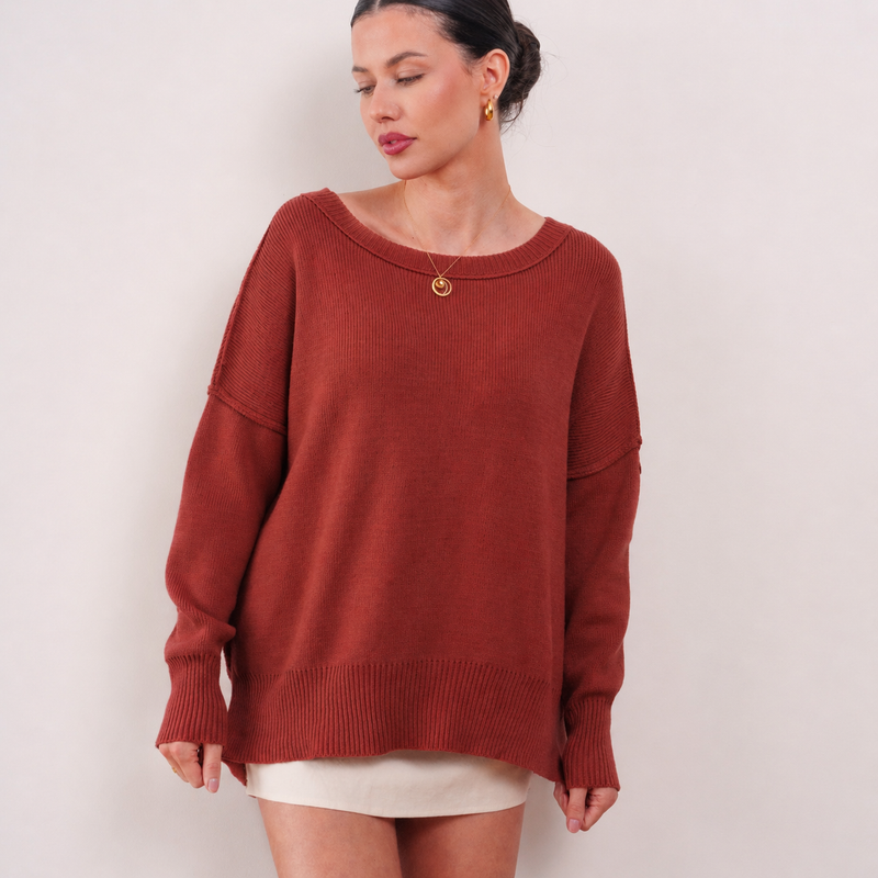 THE ARDÈNE BOYFRIEND KNIT SWEATER