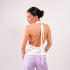 THE ROSÉLLE COWL HALTER TOP