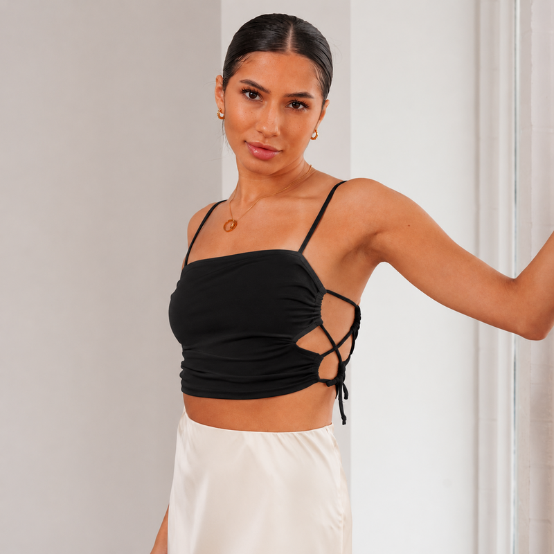 THE LYSA BUTTERY-SOFT CROP TOP