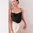 THE AZURÉ LACE LACE-UP BUSTIER
