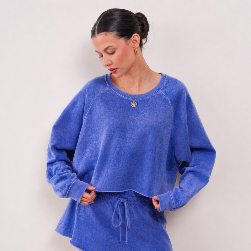 THE ÉVORA FRENCH TERRY SWEATER