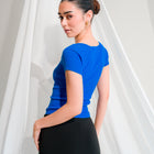 Soft Seamless T-Shirt with Sweetheart Neckline
