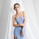 Buttery Midi Dress With Slit