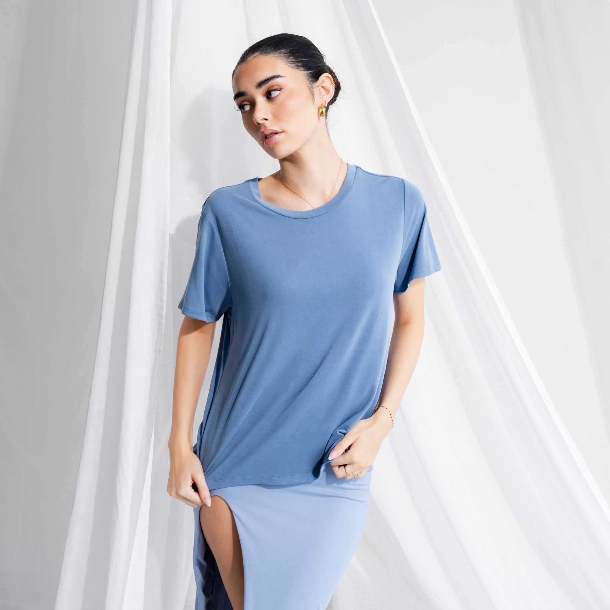 Silky-Soft Classic T-Shirt made of Cupro Fabric