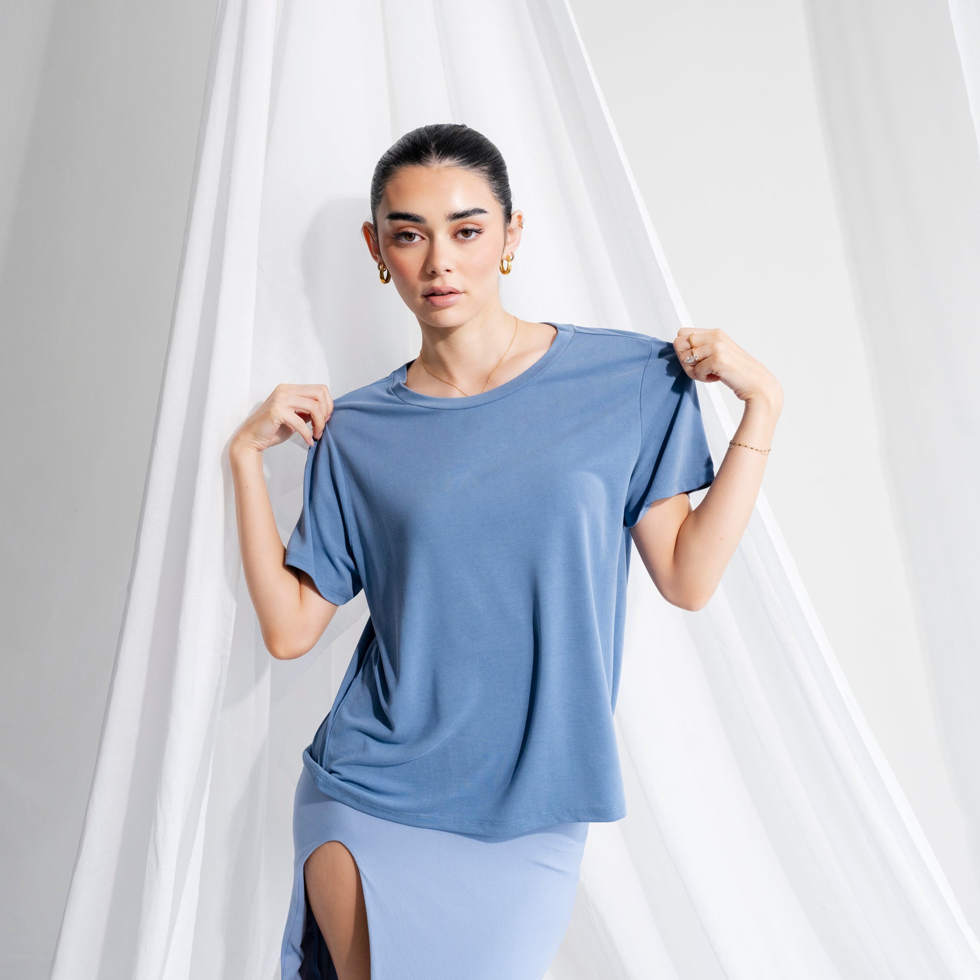 Silky-Soft Classic T-Shirt made of Cupro Fabric