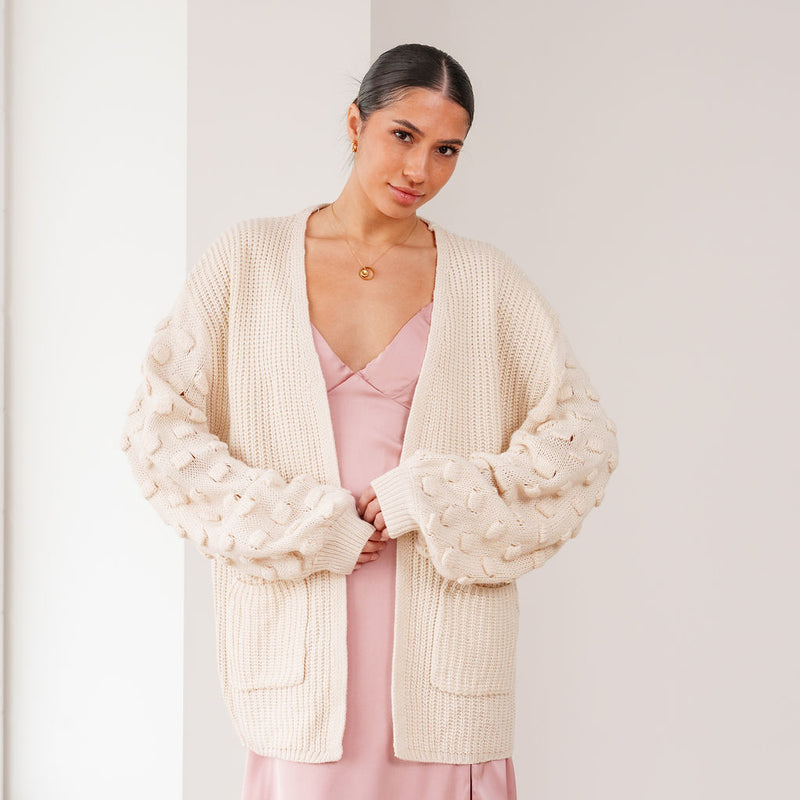 THE VIVIENNE TEXTURED CARDIGAN
