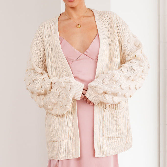 THE VIVIENNE TEXTURED CARDIGAN