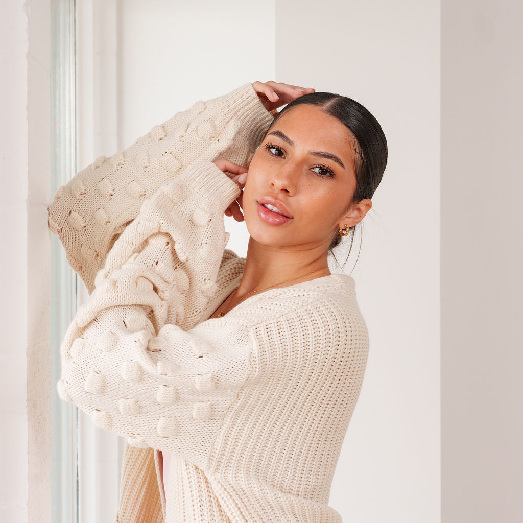 THE VIVIENNE TEXTURED CARDIGAN
