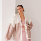 THE ELISE COLOUR BLOCK CARDIGAN