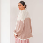 THE ELISE COLOUR BLOCK CARDIGAN