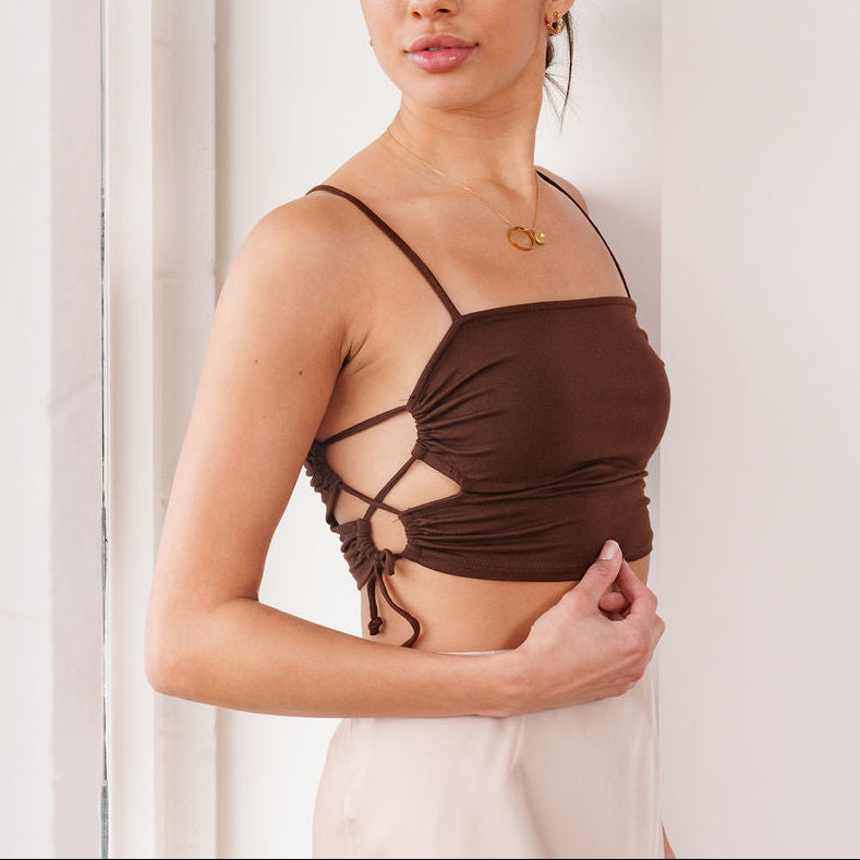 THE LYSA BUTTERY-SOFT CROP TOP