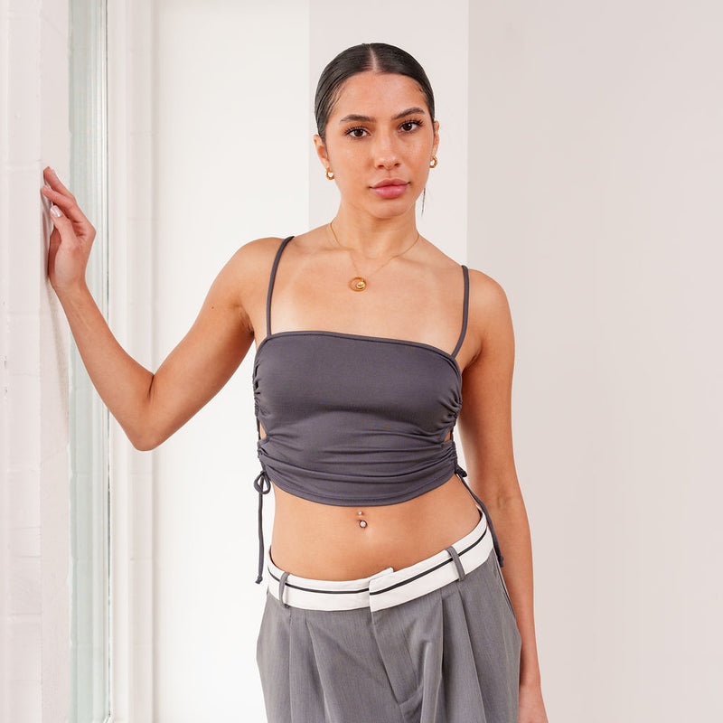 THE LYSA BUTTERY-SOFT CROP TOP