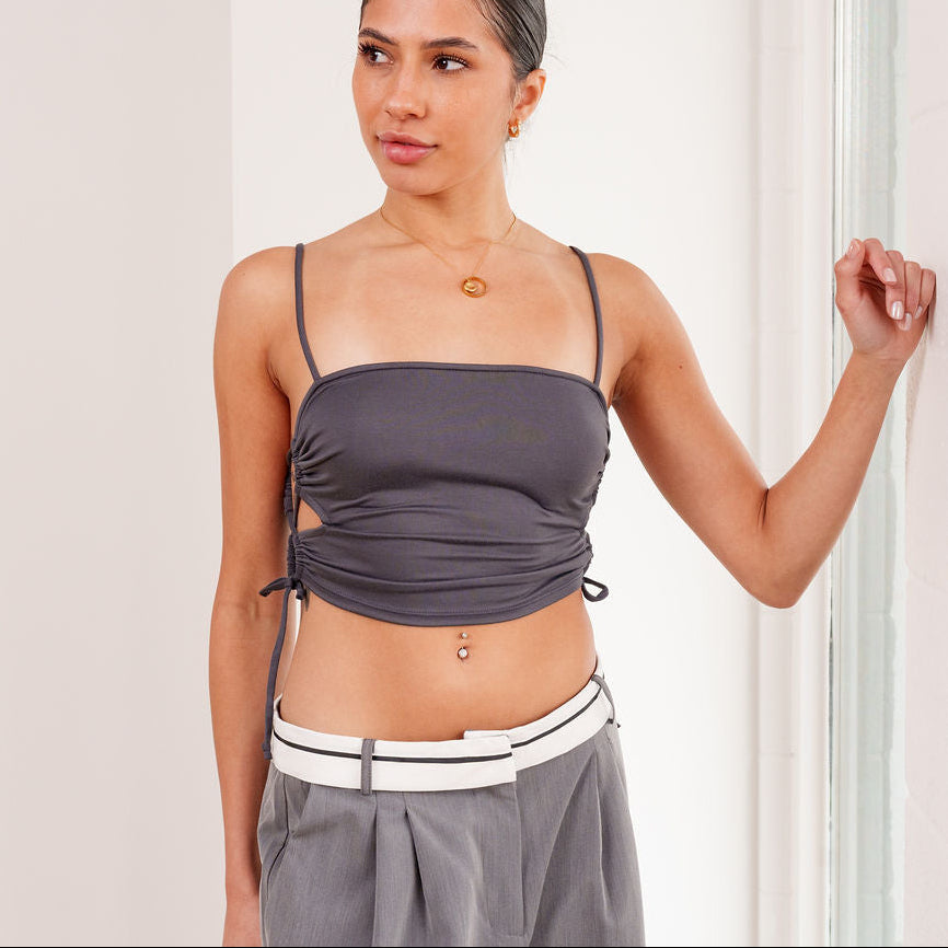 THE LYSA BUTTERY-SOFT CROP TOP