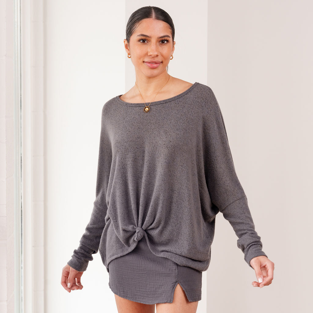 THE LUCENNE PLUSH KNIT SWEATER