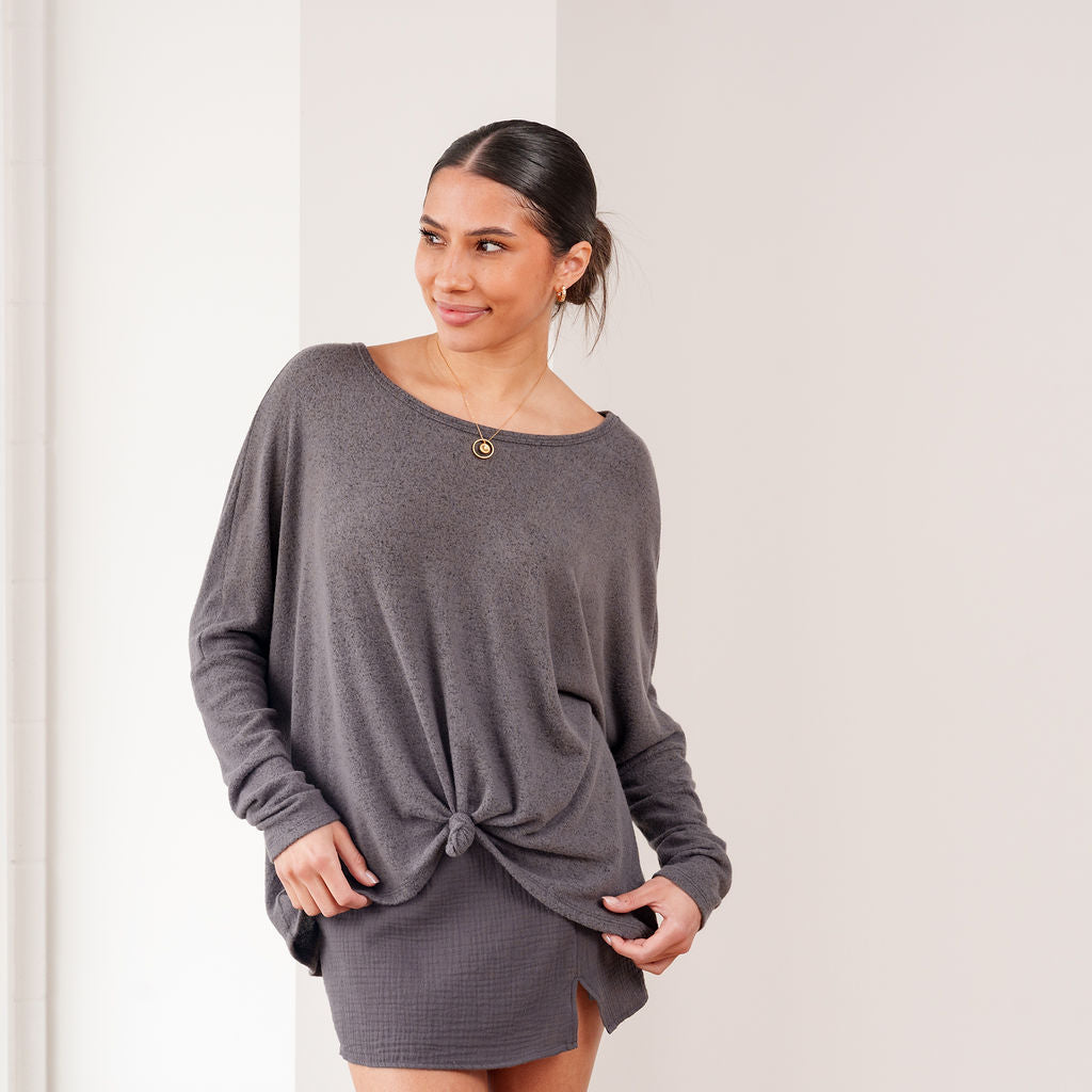 THE LUCENNE PLUSH KNIT SWEATER