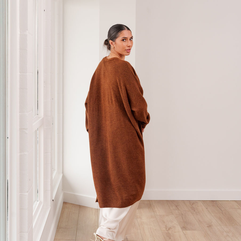 THE VALENZA MAXI CARDIGAN