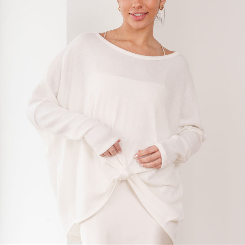 THE LUCENNE PLUSH KNIT SWEATER