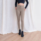 Drawstring Leggings in Taupe