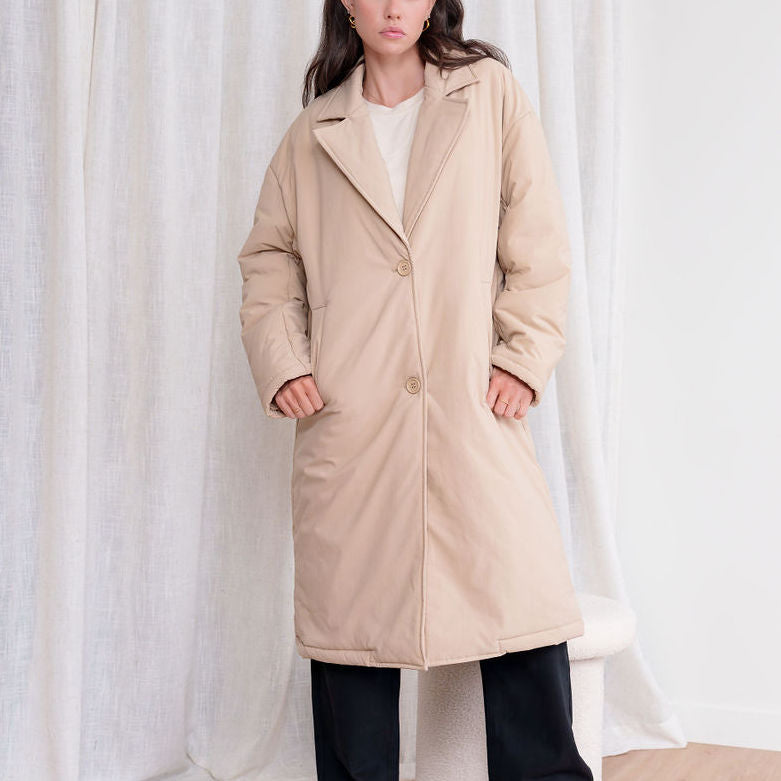 Beige Puffy Jacket