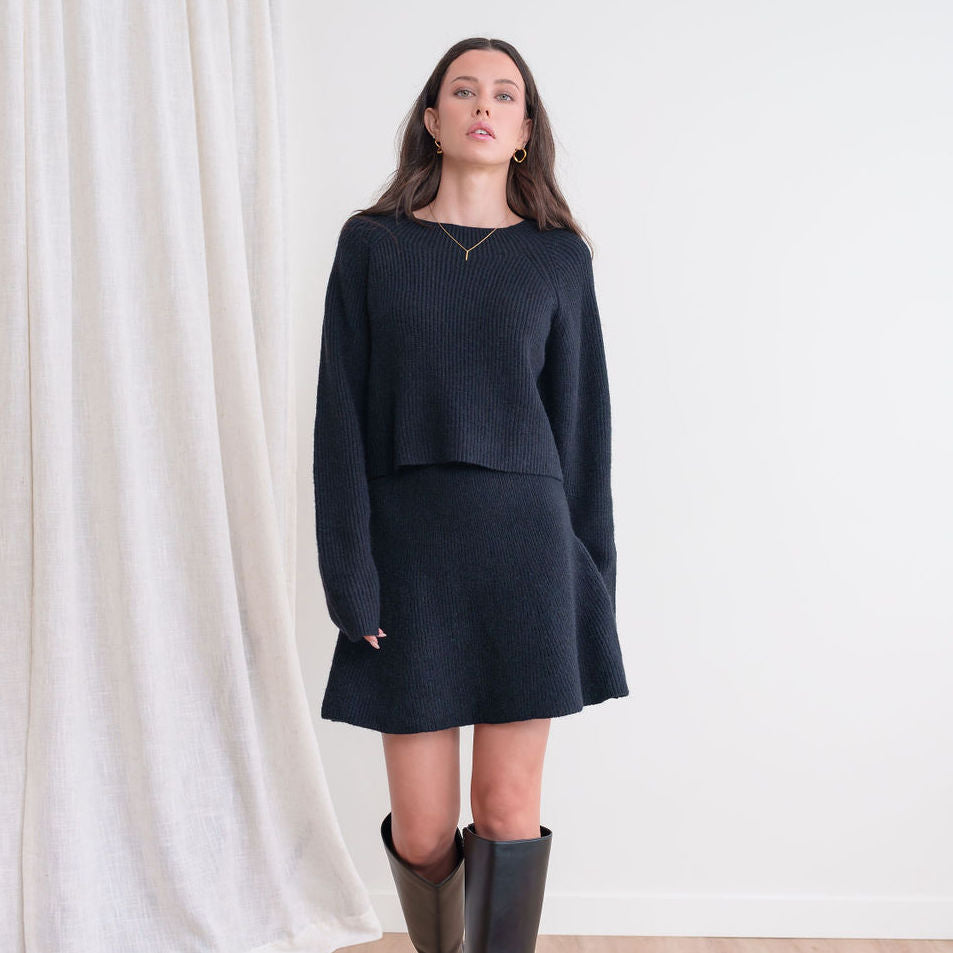 Sweater Skater Skirt And Sweater Set