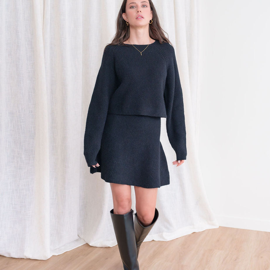 Sweater Skater Skirt And Sweater Set