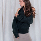 Black Twisted Back Design Sweater