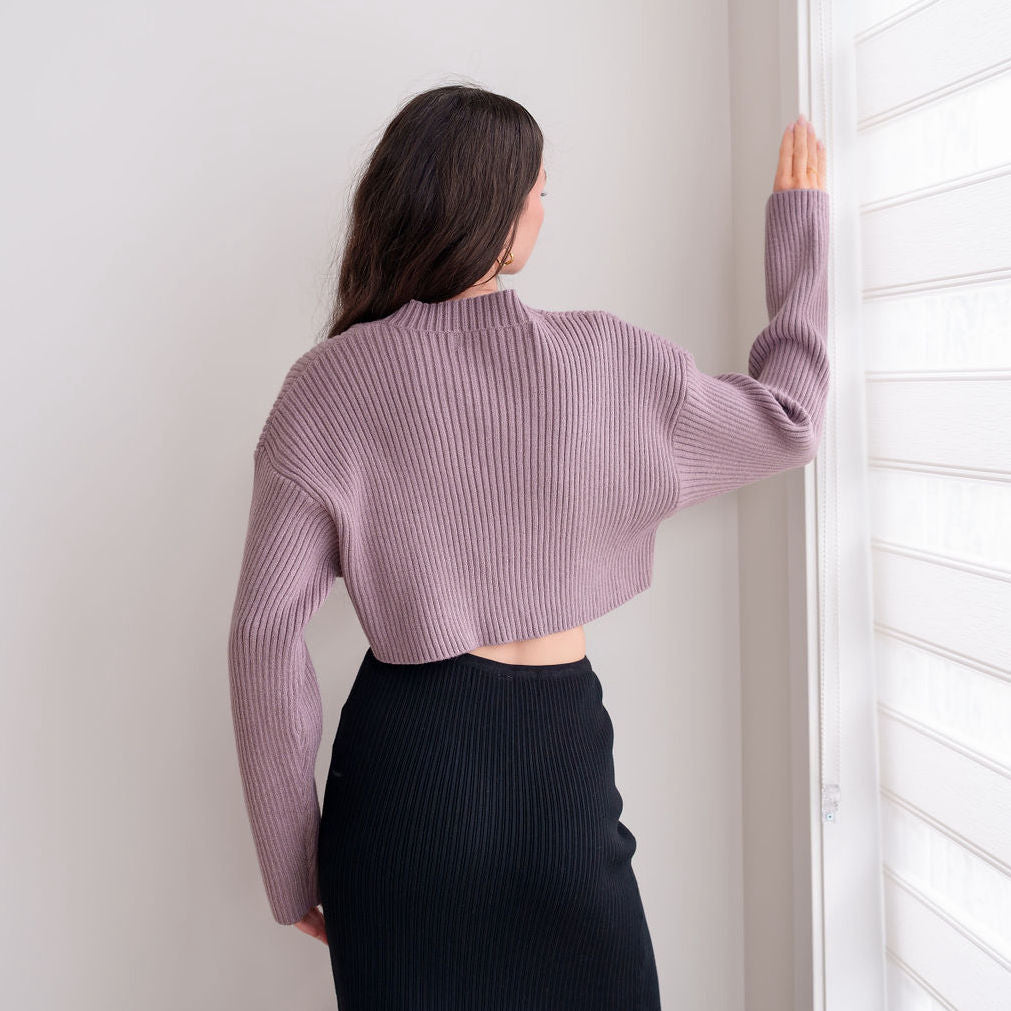 Crop Ribbed Sweater
