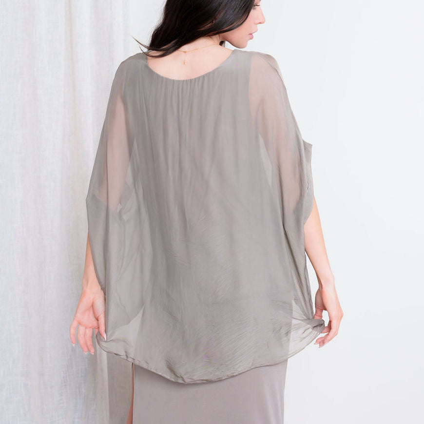 Silk Chiffon T-Shirt