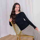 Ribbed Long Sleeve Seamless Top