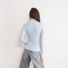 Soft Relaxed Fit Mock Neck Top