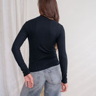 Soft Relaxed Fit Mock Neck Top