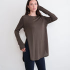 Olive High Low Tunic Top