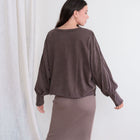 Light Raw Cut Jersey Knit Top