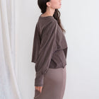 Light Raw Cut Jersey Knit Top