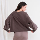 Light Raw Cut Jersey Knit Top