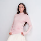 Soft Relaxed Fit Mock Neck Top