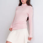Soft Relaxed Fit Mock Neck Top