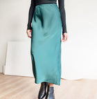 Essential Maxi Skirt in Matte Satin