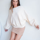 Low-Back, Reversible Oversized Sweater