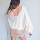 Low-Back, Reversible Oversized Sweater