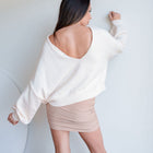 Low-Back, Reversible Oversized Sweater