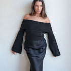 Off-Shoulder Heavy Sweater