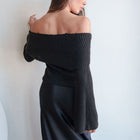 Off-Shoulder Heavy Sweater