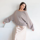 Low-Back, Reversible Oversized Sweater