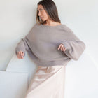 Low-Back, Reversible Oversized Sweater